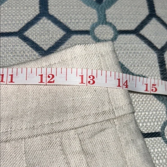 J. Crew Remi Linen-Blend Pleated High-Rise Shorts Flax NWOT Sz 0 - Picture 9 of 10